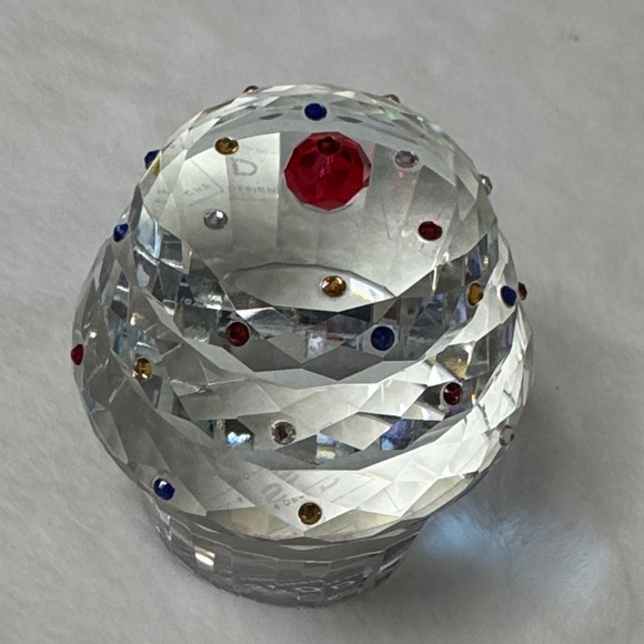 Simon Designs Crystal Cupcake Paperweight Rhinestone Sprinkle Jewels - Picture 7 of 11